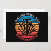 Invitation Je Profite De Longues Promenades Romantiques À Tra (Devant / Derrière)