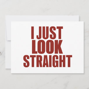 Invitation Je regarde juste droit LGBT Gay Lesbian Pride Mois