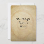 Invitation Je remarque le jeu typographique de la Réunion de (Dos)