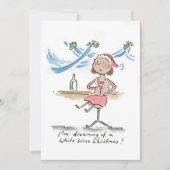 Invitation Je rêve d'un Noël au vin blanc (Devant)