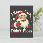 Invitation Je sais que vous n'avez pas utilisé le fil dentair (Debout devant)