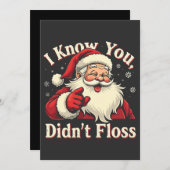 Invitation Je sais que vous n'avez pas utilisé le fil dentair (Devant / Derrière)