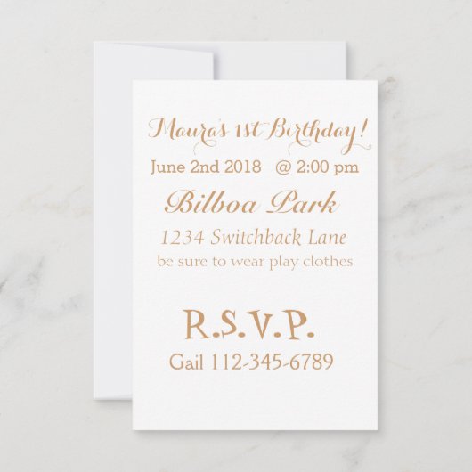 Invitation Je saute des siestes pour l'invitation d'anniversa (Dos)