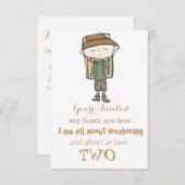 Invitation Je saute des siestes pour l'invitation d'anniversa (Devant / Derrière)