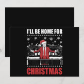 Invitation Je serai à la maison pour Noël Trump 47e Président (Devant / Derrière)