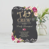 Invitation Je sers d'équipier l'invitation rustique de Fête (Debout devant)