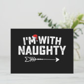 Invitation Je suis avec des couples coquins de Noël (Debout devant)