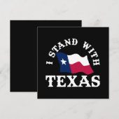 Invitation Je suis avec le Texas (Devant / Derrière)