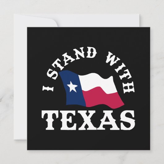 Invitation Je suis avec le Texas (Devant)