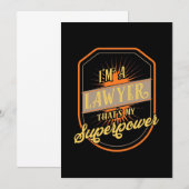 Invitation Je Suis Avocat (Devant / Derrière)