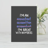 Invitation Je Suis Comptable (Debout devant)