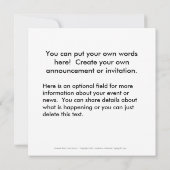 Invitation Je suis courageux - beau joli oiseau amusant avec (Dos)