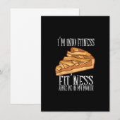 Invitation Je suis dans la forme Fit' Ness Tarte aux pommes d (Devant / Derrière)