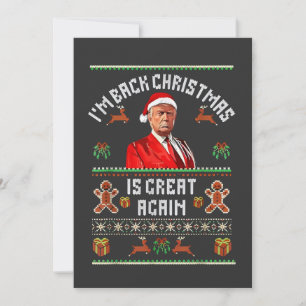 Invitation Je suis de retour, Noël est à nouveau génial Élect