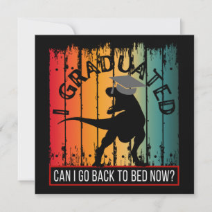 Invitation je suis diplômé, puis-je retourner au lit maintena