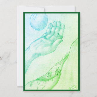 Invitation Je suis en train d'attraper ou de lancer ? - Plat