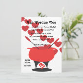 Invitation Je suis Fondue Vous (Debout devant)
