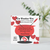 Invitation Je suis Fondue Vous (Debout devant)