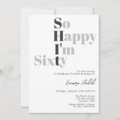 Invitation Je suis heureux d'avoir 50e fête d'anniversaire (Devant)