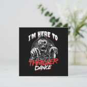 Invitation Je Suis Ici À Thriller Dance Freaky Halloween Cade (Debout devant)