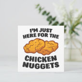 Invitation Je suis juste là pour les nuggets de poulet (Debout devant)