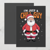 Invitation Je suis juste un mec cool Meme Noël drôle 2025 (Devant / Derrière)