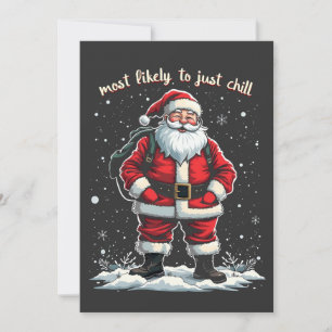 Invitation Je suis juste un type cool Noël Santa mec cool