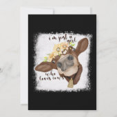 Invitation Je Suis Juste Une Fille Qui Aime Les Vaches Bleach (Dos)