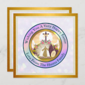 Invitation Je suis la résurrection et la vie (Devant / Derrière)