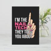 Invitation Je Suis La Technicienne De Manucure (Debout devant)