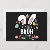 Invitation Je suis le Groh Bunny Easter Matching (Devant)