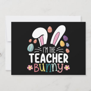Invitation Je suis Le Matching de Pâques Bunny Enseignant