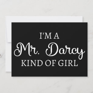 Invitation Je suis M. Darcy, genre de fille