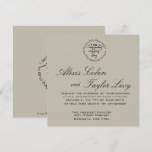 Invitation Je suis mon bien-aimé - Mariage hébreu-anglais Inv (Devant / Derrière)