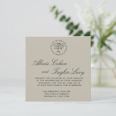 Invitation Je suis mon bien-aimé - Mariage hébreu-anglais Inv (Debout devant)