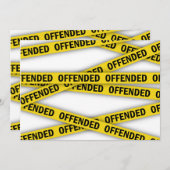 Invitation Je suis offensé que la police ne croise pas (Devant / Derrière)