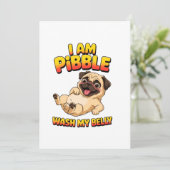 Invitation Je Suis Pibble Lave Mon Ventre (Debout devant)