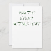 Invitation Je suis prêt (Dos)