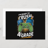 Invitation Je suis prêt à écraser la 4e année de la rentrée d (Devant / Derrière)