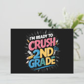 Invitation Je suis prêt à réussir la rentrée en 2e année (Debout devant)