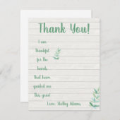 Invitation Je suis reconnaissant pour les mains qui m'ont gui (Devant / Derrière)