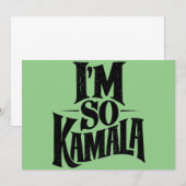Invitation Je suis si Kamala Brat Green Meme (Devant / Derrière)