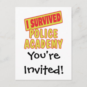 INVITATION JE SUIS SORTI DE L'ACADÉMIE DE POLICE VIVANT