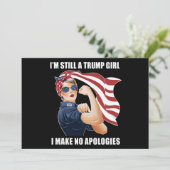 Invitation Je suis toujours une fille de Trump, je ne fais au (Debout devant)
