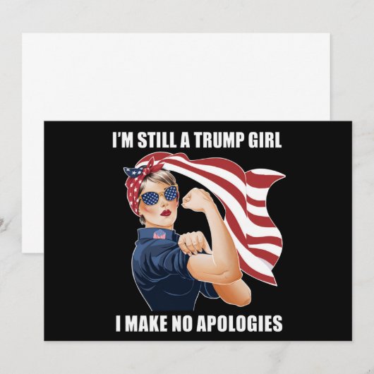 Invitation Je suis toujours une fille de Trump, je ne fais au (Devant / Derrière)