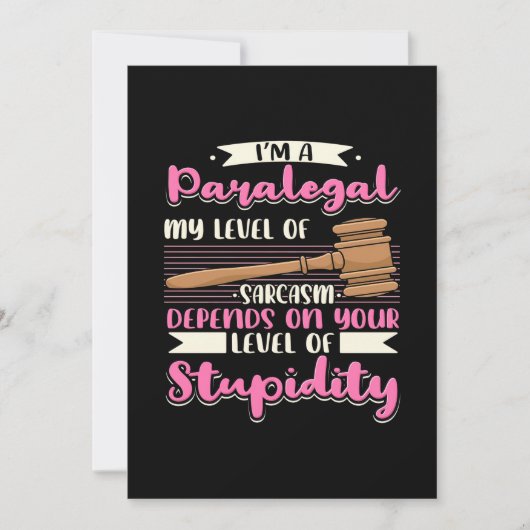 Invitation Je Suis Un Assistant Juridique (Devant)