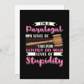 Invitation Je Suis Un Assistant Juridique (Devant / Derrière)