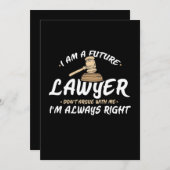 Invitation Je Suis Un Avocat Du Futur (Devant / Derrière)