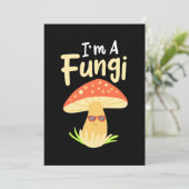 Invitation Je suis un champignon Fungi (Debout devant)