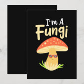 Invitation Je suis un champignon Fungi (Devant / Derrière)